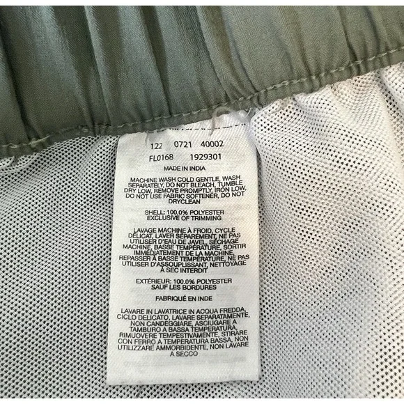 Columbia Women's PFG Pull On Pants Green Size L Reg Hiking Lightweight Packable - Picture 5 of 8